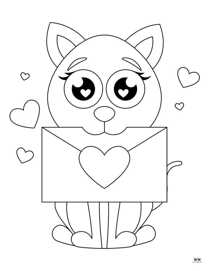 Pages Pdf Valentine&amp;#039;S Day Coloring Pages For Kids Instant Download intended for Valentines Coloring Pages Free Printable