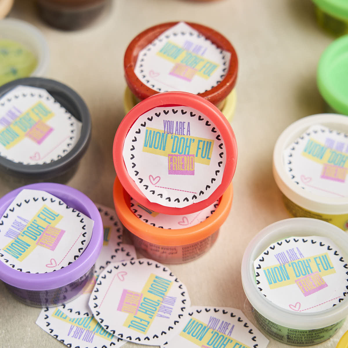 Play-Doh Valentines - Free Printable inside Play Doh Valentine Free Printable