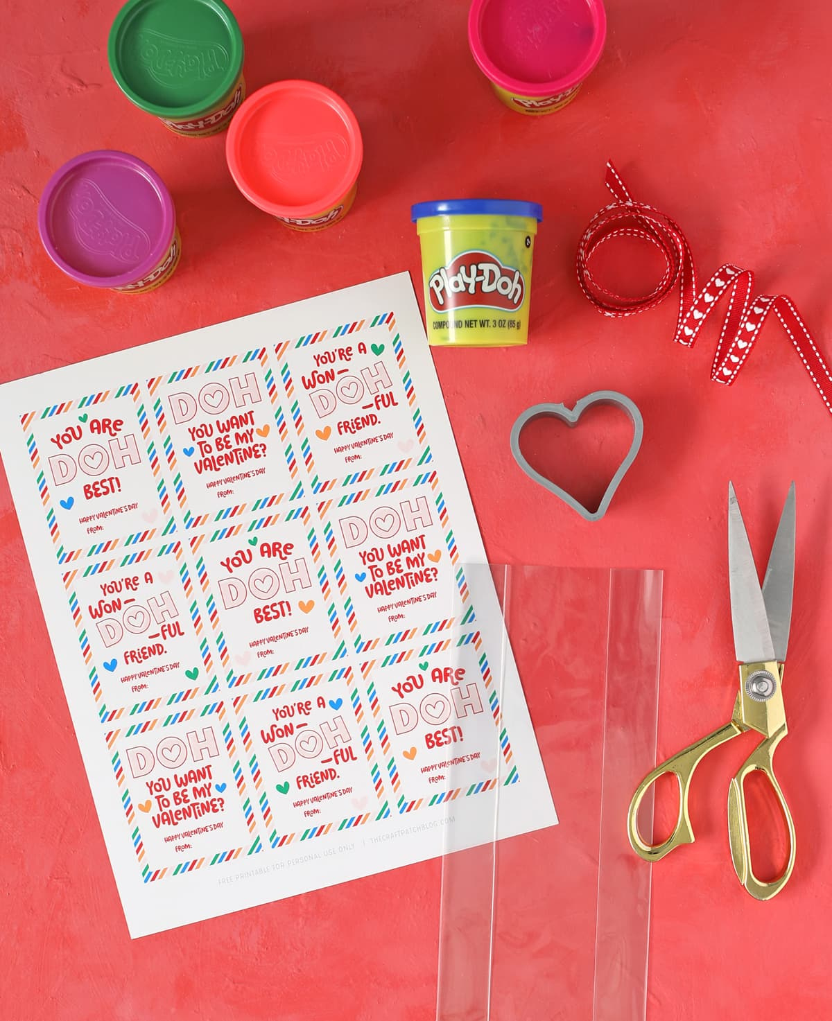 Play Doh Valentines regarding Play Doh Valentines Cards Printable