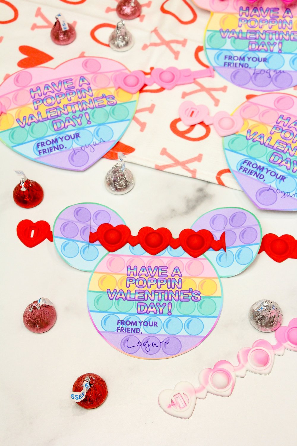 Pop It Bracelet Free Printable Valentines For Kids! ⋆ Brite And pertaining to Pop It Bracelet Valentine Printable