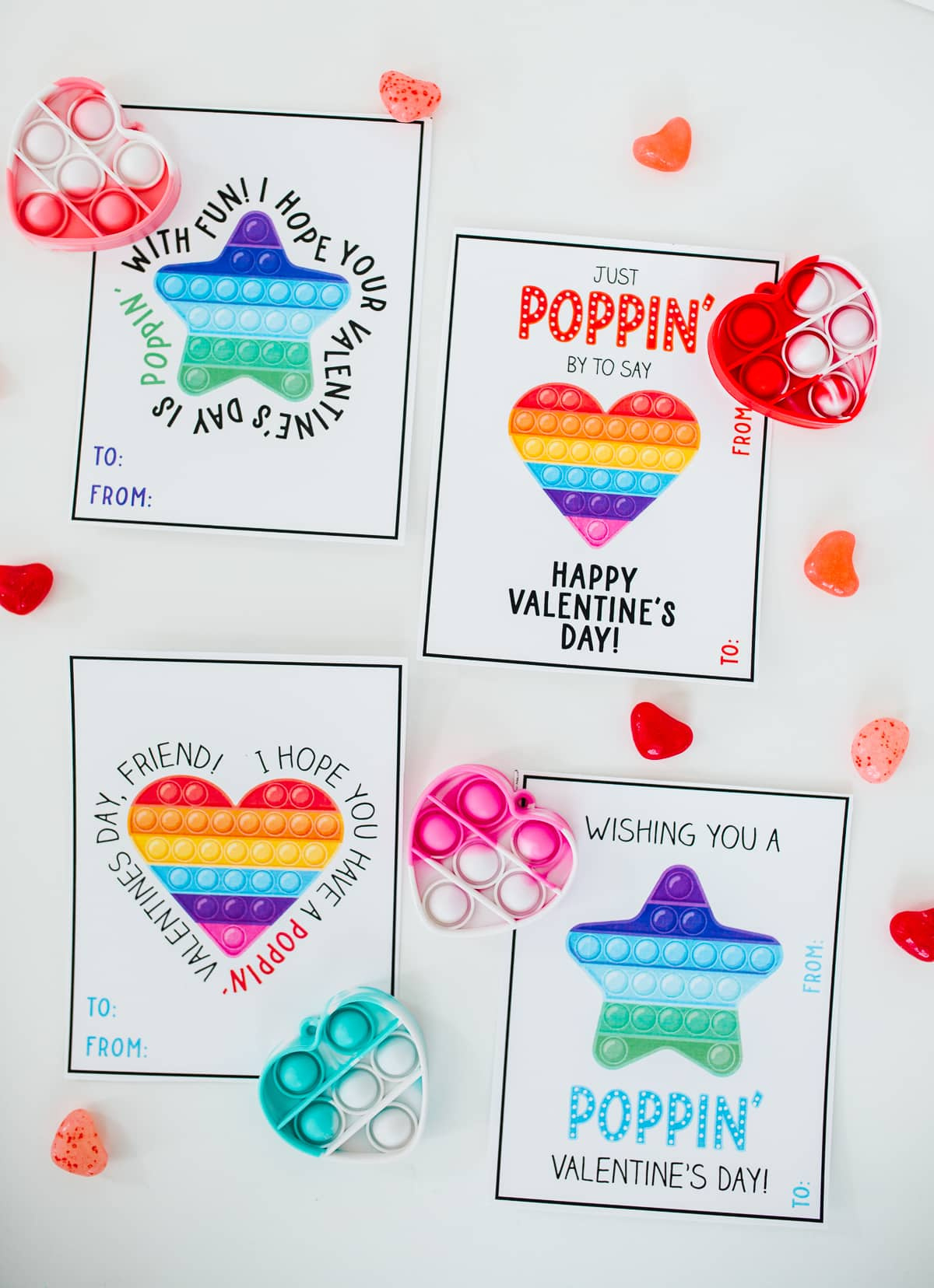 Pop It Valentines Printable - Friday We&amp;#039;Re In Love inside Pop It Bracelet Valentine Printable