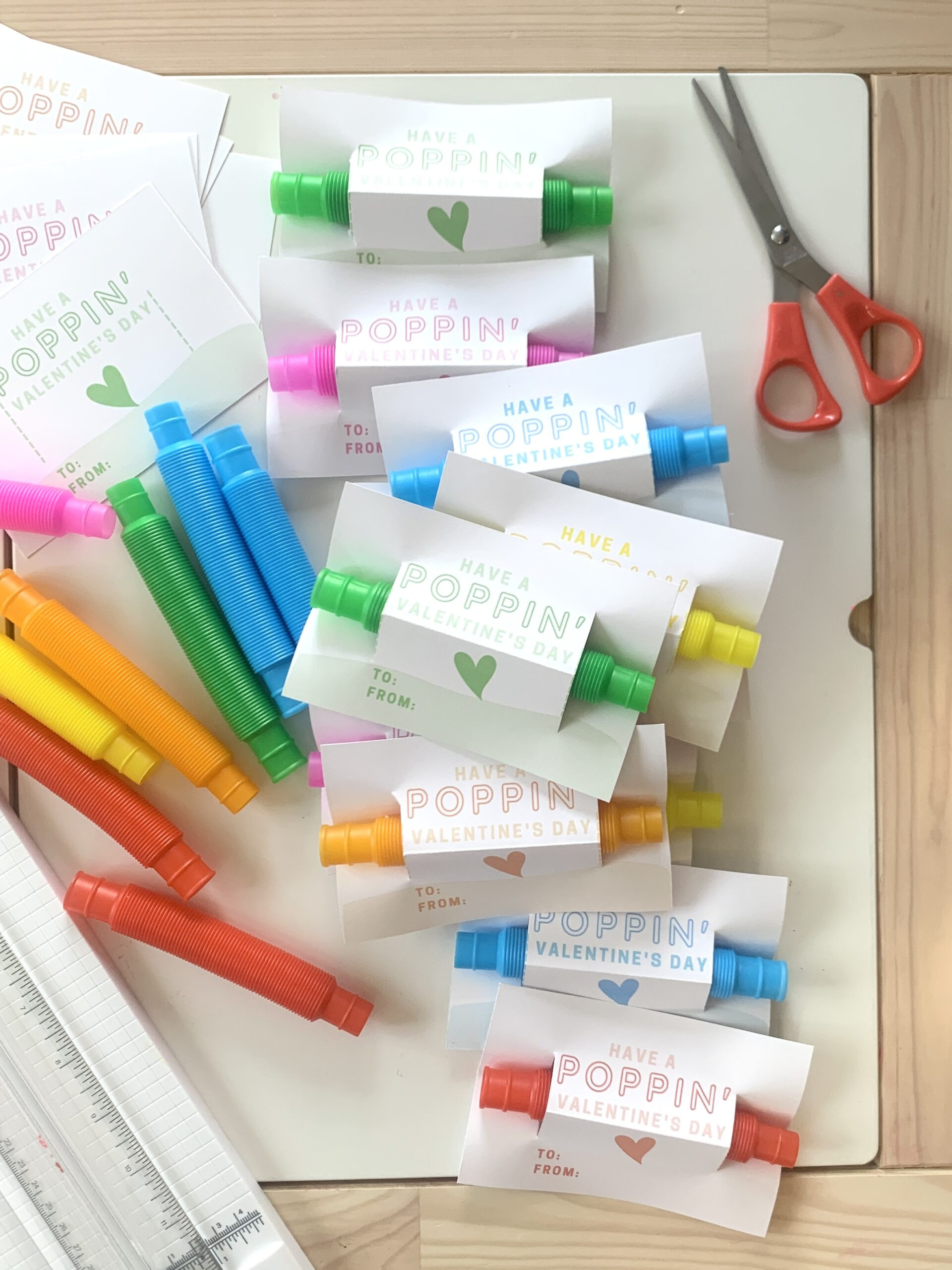 Pop Tube Valentines With Free Printable • U Ready, Teddy? pertaining to Pop Tube Valentine Printable