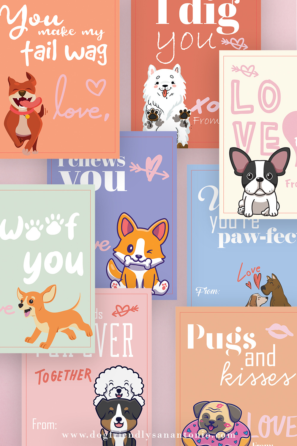 Printable Dog Valentine&amp;#039;S Day Cards - The Dog Guide San Antonio inside Printable Valentine Cards For Pets