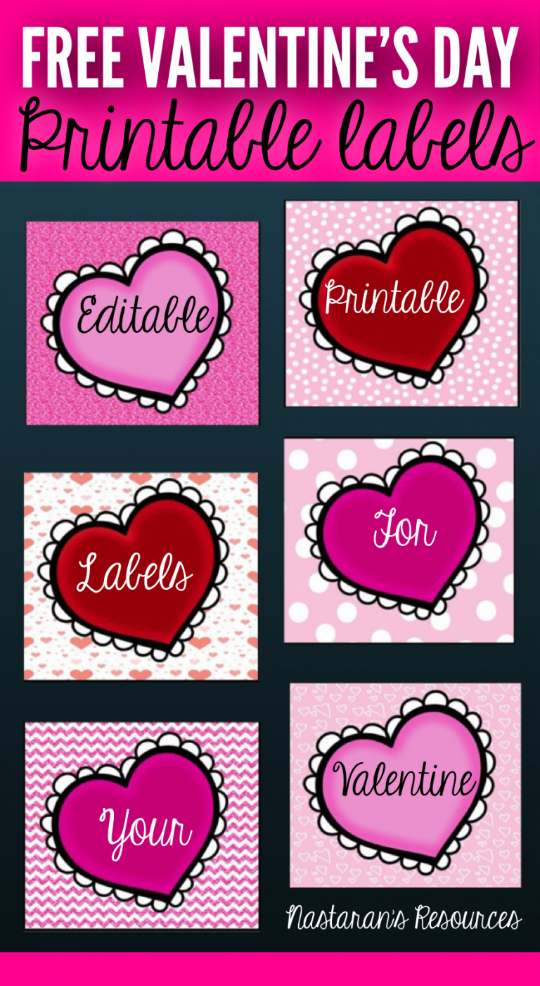 Printable Gift Tags Archives - with regard to Free Printable Valentine&amp;#039;S Day Name Tags