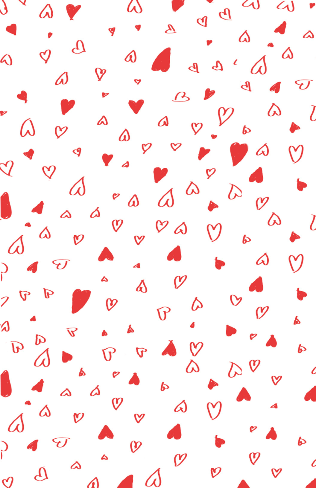 Printable Hand Drawn Valentine&amp;#039;S Day Wrapping Paper - Say Yes in Printable Valentine Paper