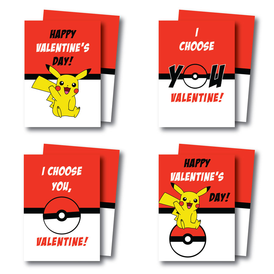 Printable Pokemon Valentines Cards for Pokemon Valentines Cards Printable