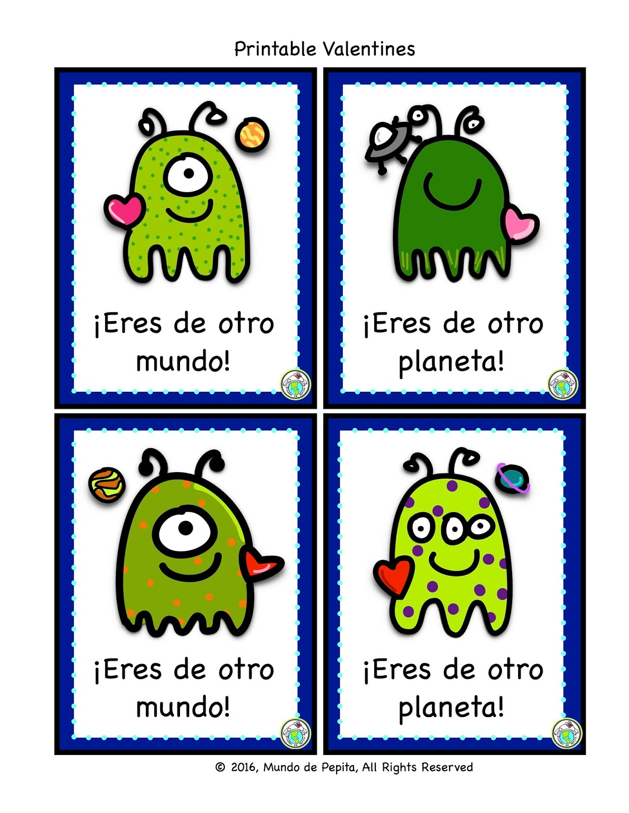 Printable Spanish Valentines For Kids | Mundo De Pepita for Printable Spanish Valentines Day Cards