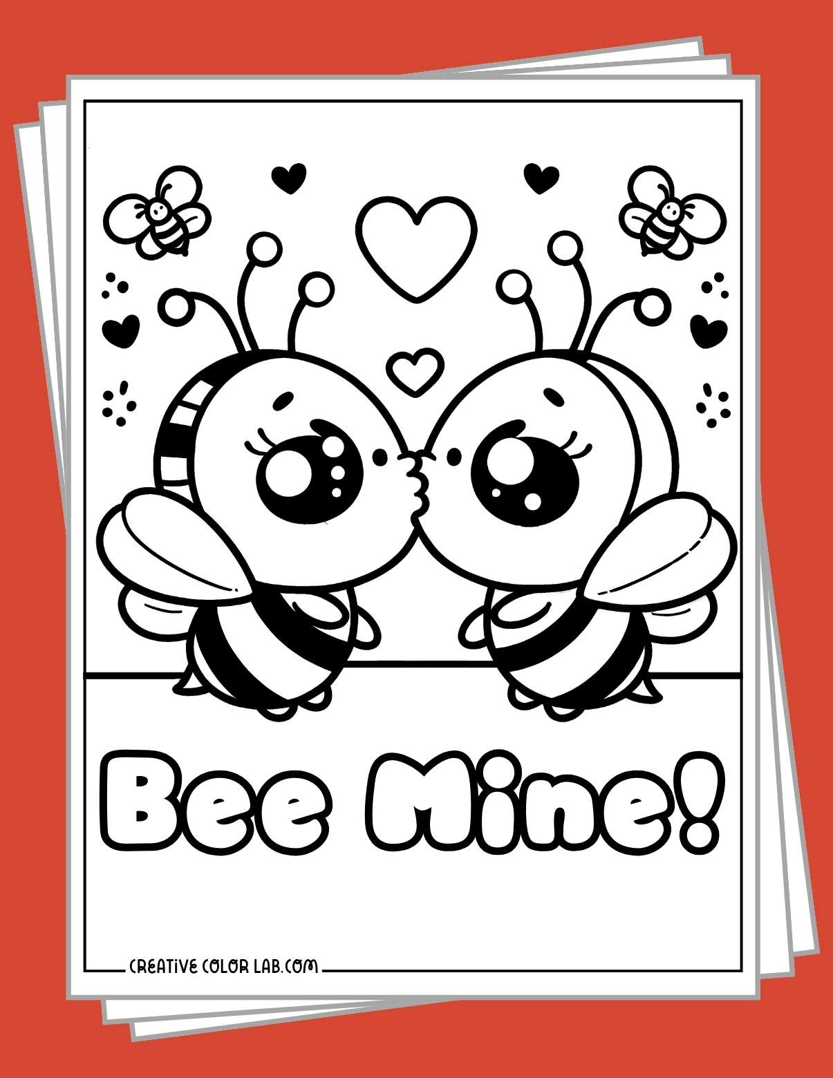 Printable Valentine Coloring Pages In Pdf Format inside Printable Valentine Coloring Pages