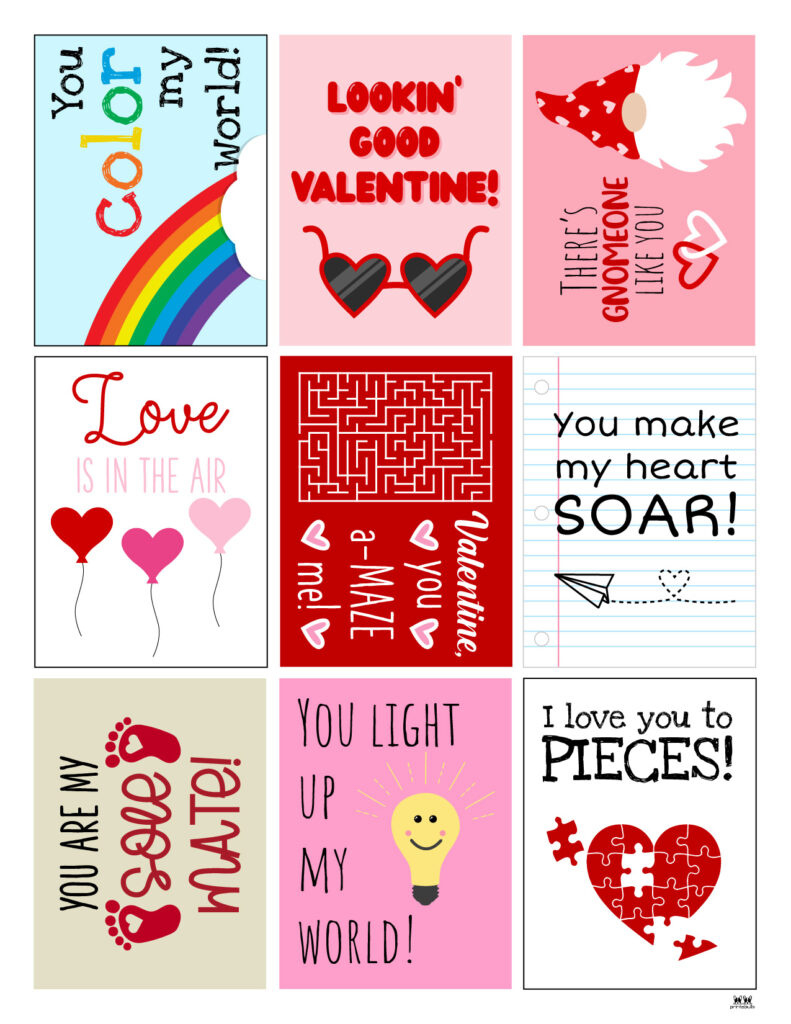 Printable Valentine'S Day Cards - 250+ Free Printables | Printabulls intended for Printable Valentine Notes