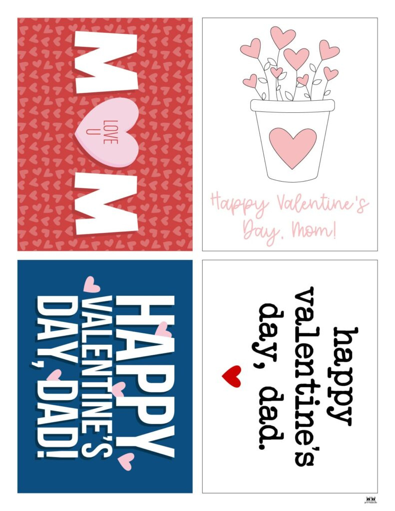 Printable Valentine&amp;#039;S Day Cards - 250+ Free Printables | Printabulls pertaining to Printable Valentine Cards For Dad