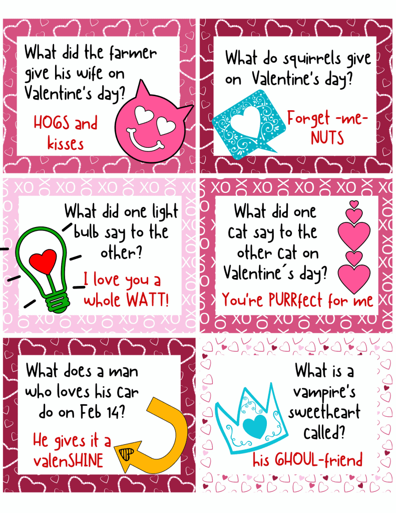 Printable Valentine&amp;#039;S Day Lunchbox Jokes - Views From A Step Stool with Printable Valentine Jokes