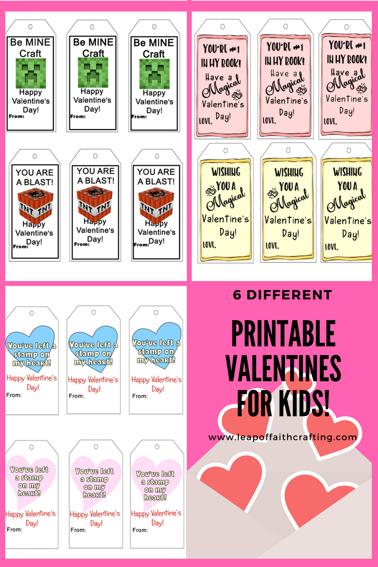 Printable Valentines For Kids: Three Different Printable Tags within Printable Valentine Tags For Kids