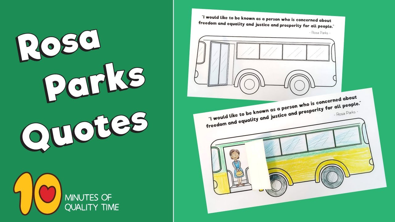 Rosa Parks Bus Craft – 10 Minutes Of Quality Time regarding Rosa Parks Bus Printable For Kids