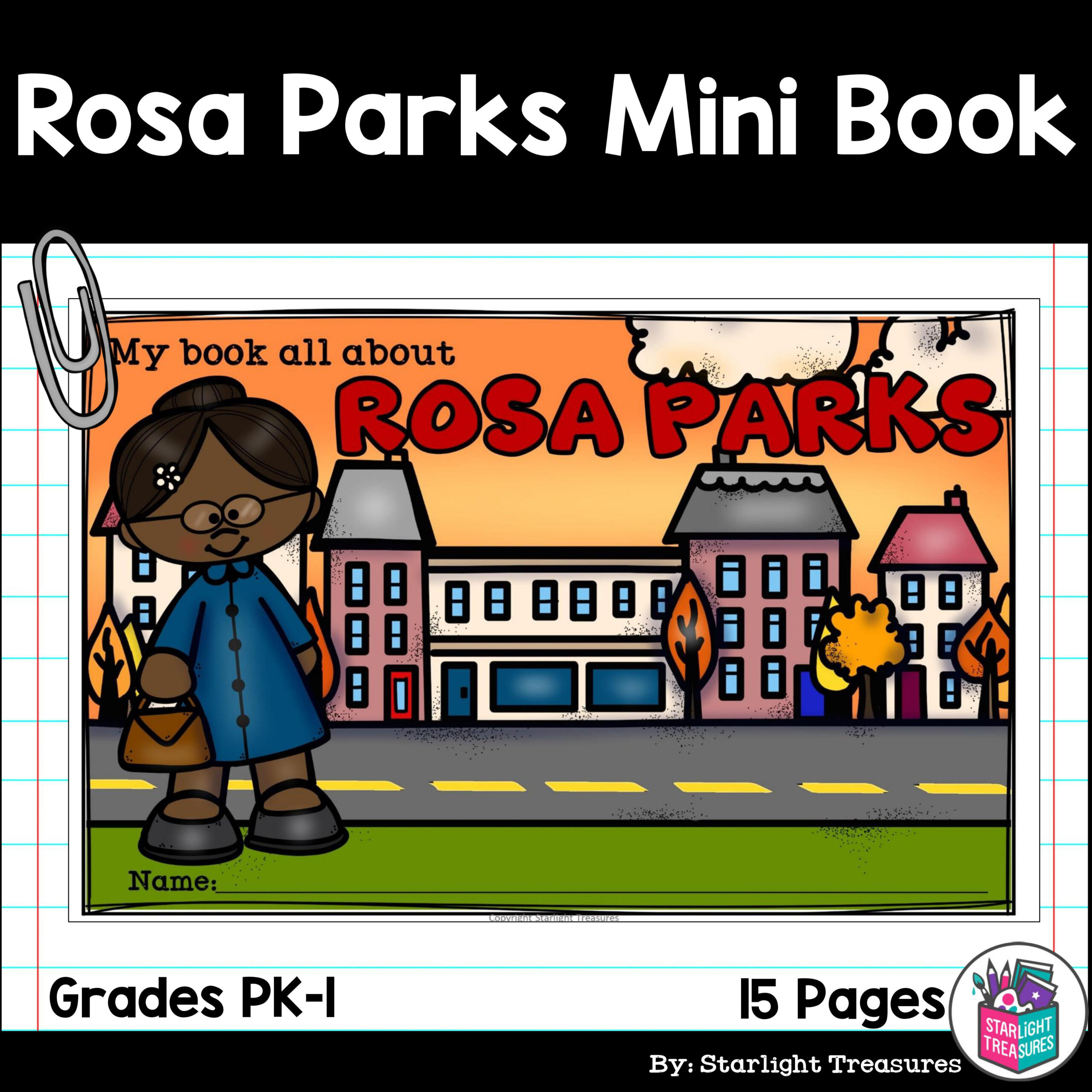 Rosa Parks Mini Book For Early Readers- Black History Month - Classful intended for Rosa Parks Printable Book