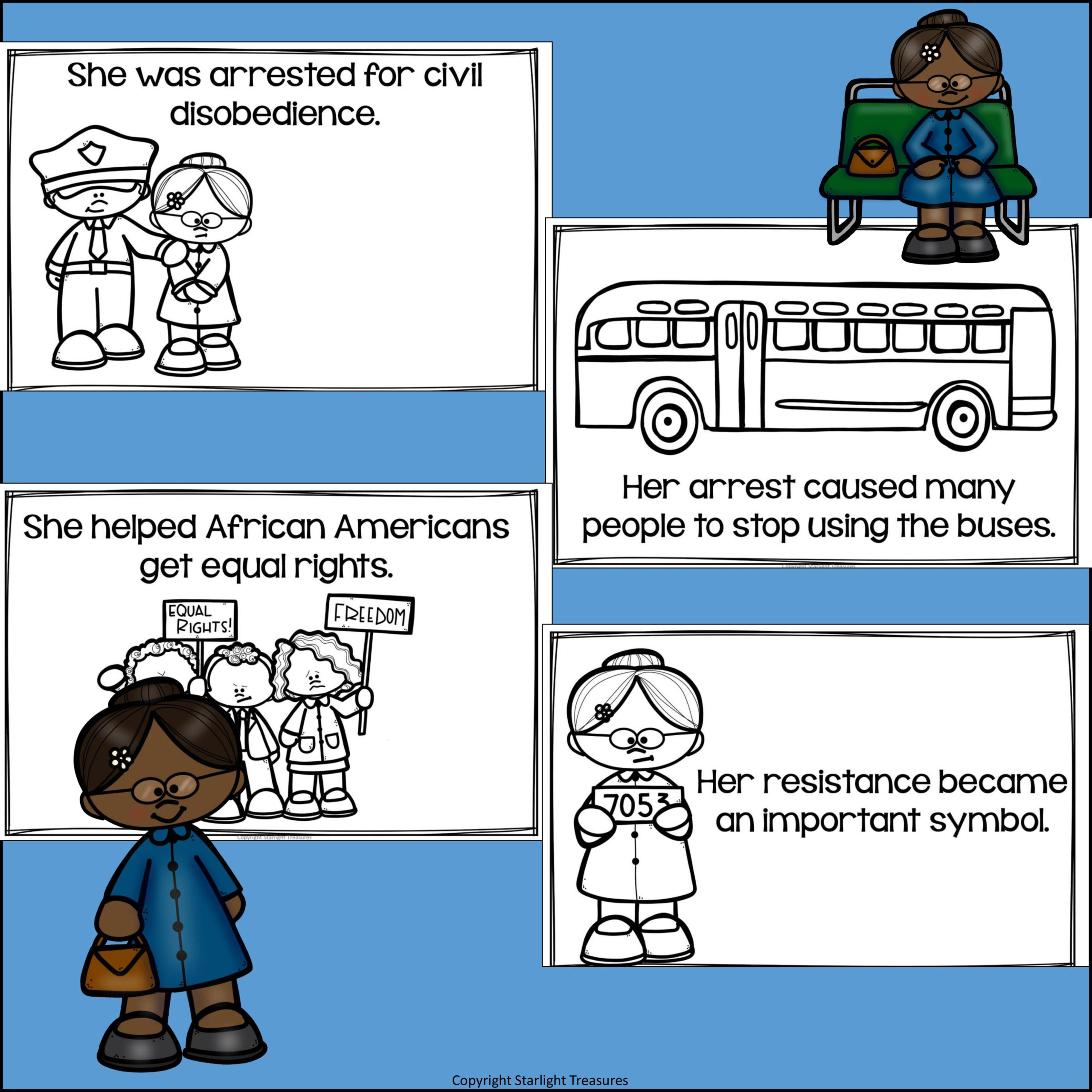 Rosa Parks Mini Book For Early Readers- Black History Month - Classful regarding Rosa Parks Mini Book Printable