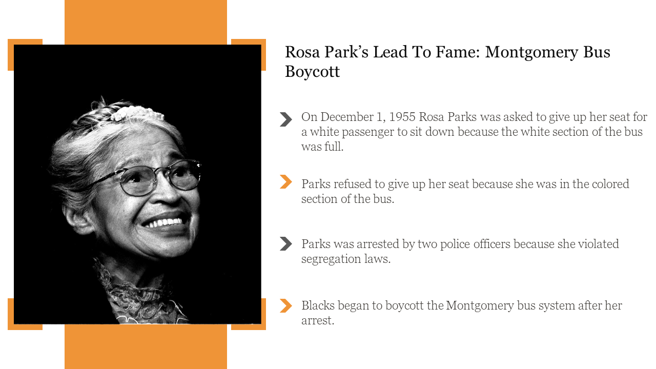Rosa Parks Powerpoint Presentation And Google Slides in Autobiography of Rosa Parks Printable