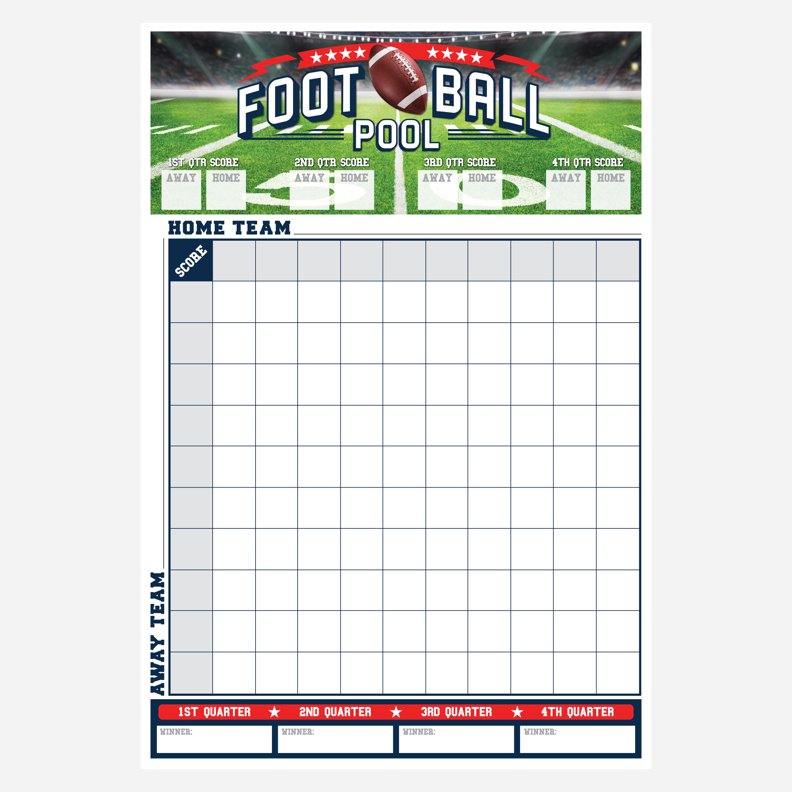 Super Bowl 2026 Quadrate Quadrate, Super Bowl 2026 Quadrate Blatt within Super Bowl 2026 Printable