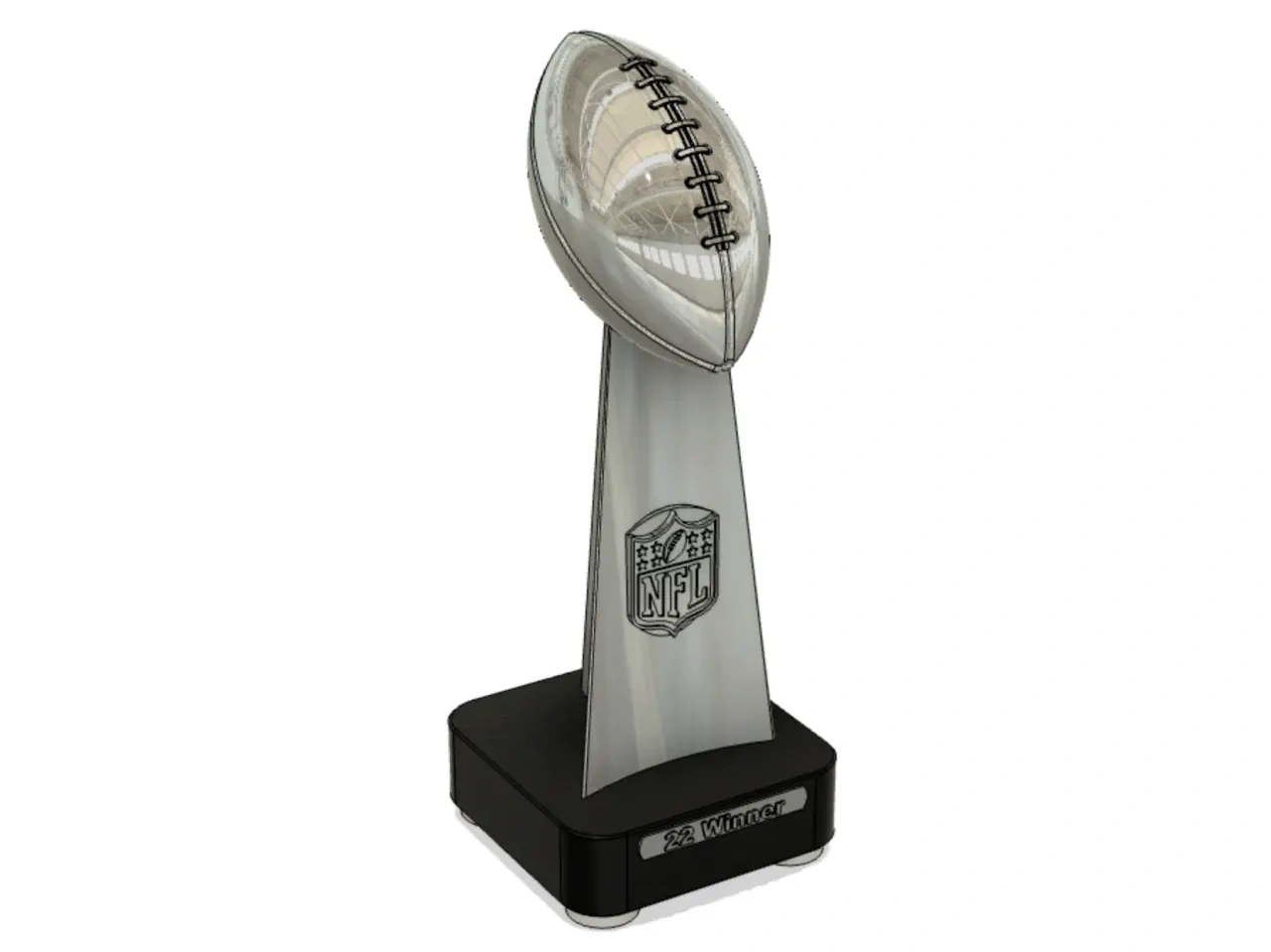 Super Bowl Lombardi Trophyednation | Download Free Stl Model throughout Super Bowl Trophy Printable