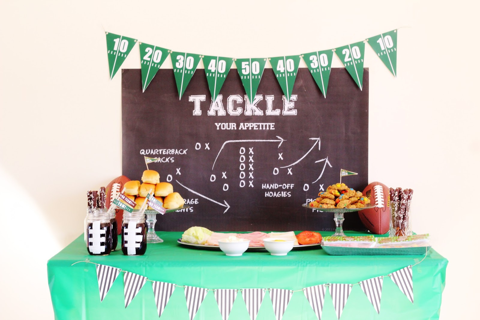 Super Bowl Party Inspiration + Free Printables — The Happy Flammily intended for Super Bowl Party Printables