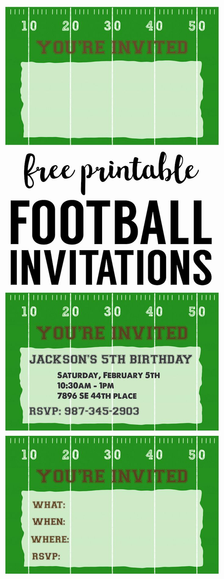 Super Bowl Party Invitation Template with regard to Free Printable Super Bowl Party Invitation Template