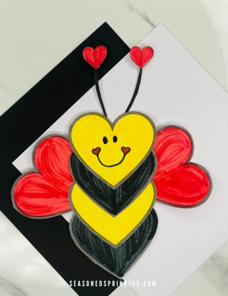 The Best Printable Valentine'S Day Bee Craft - Seasoned Sprinkles inside Valentine'S Day Crafts For Kids Printable