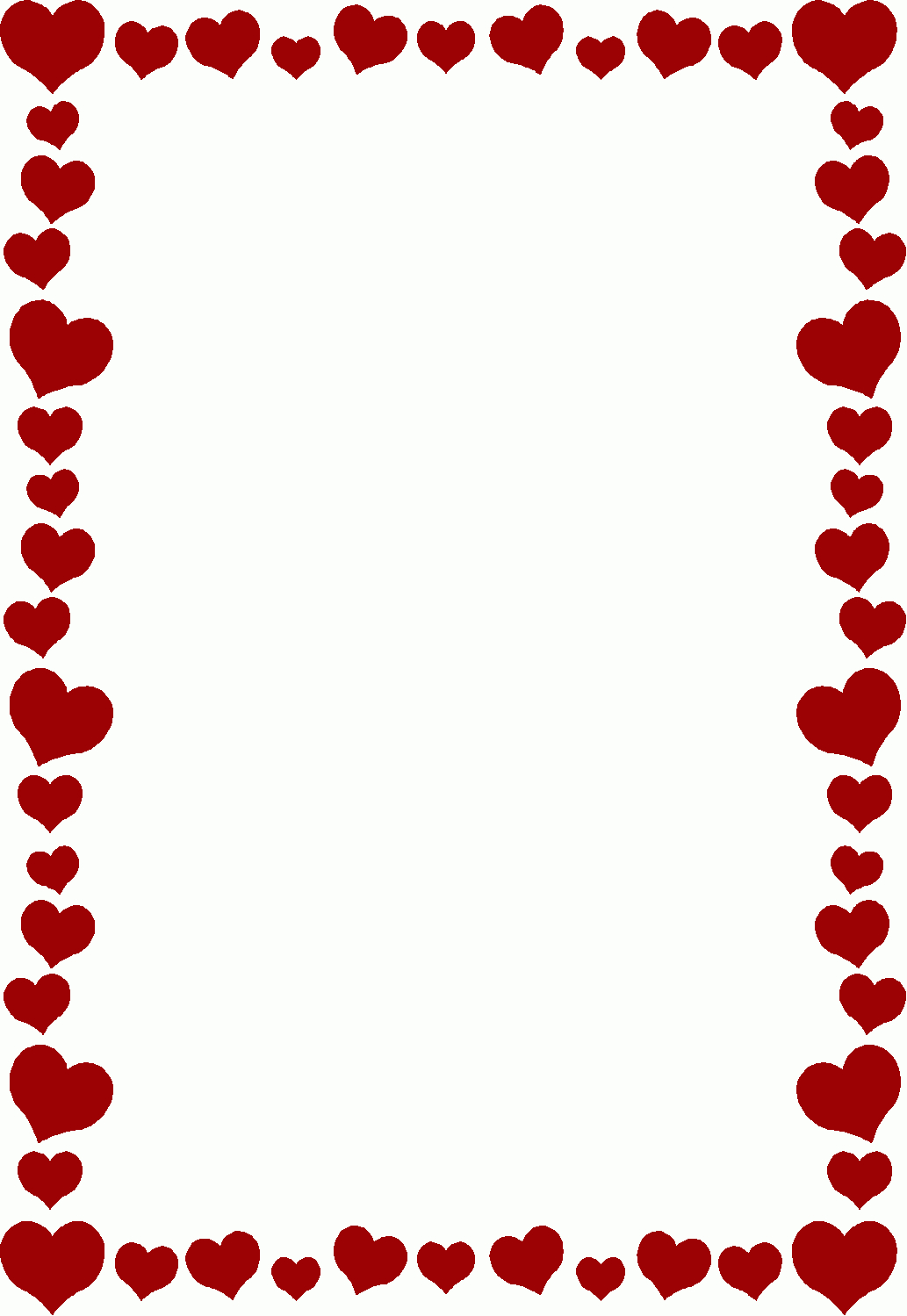 Valentine Border Crossword Clue Clipart Valentines Day Borders 10 regarding Printable Valentine Borders And Frames