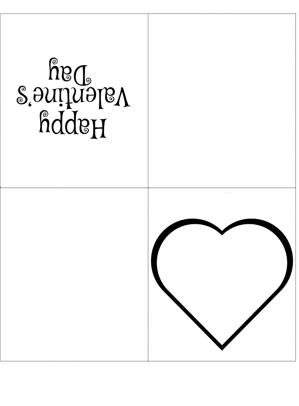 Valentine Cards Foldable Printable Valentines Day Cards To Color inside Printable Folding Valentine Cards