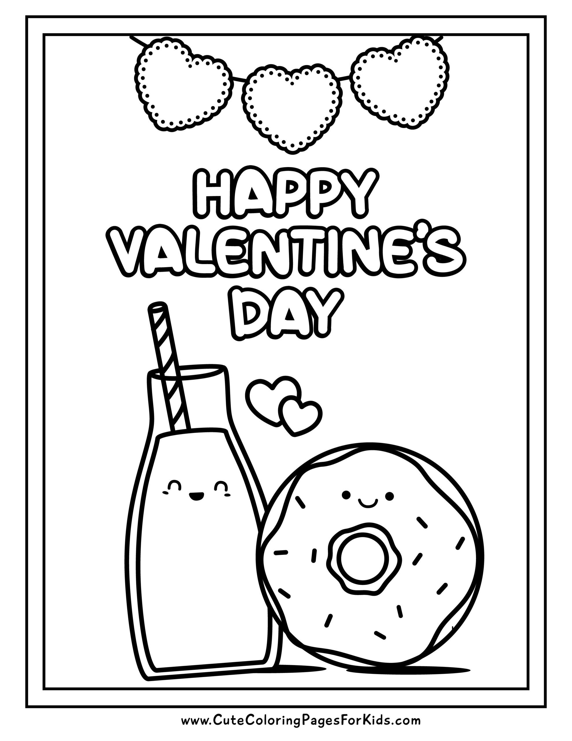 Valentine Coloring Pages Free Printable Free Printable Valentines throughout Valentine Color Page Printable