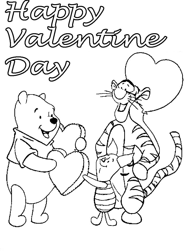 Valentine Coloring Sheets Free Printable Cute Valentines Day inside Valentine&amp;#039;S Coloring Pages Printable