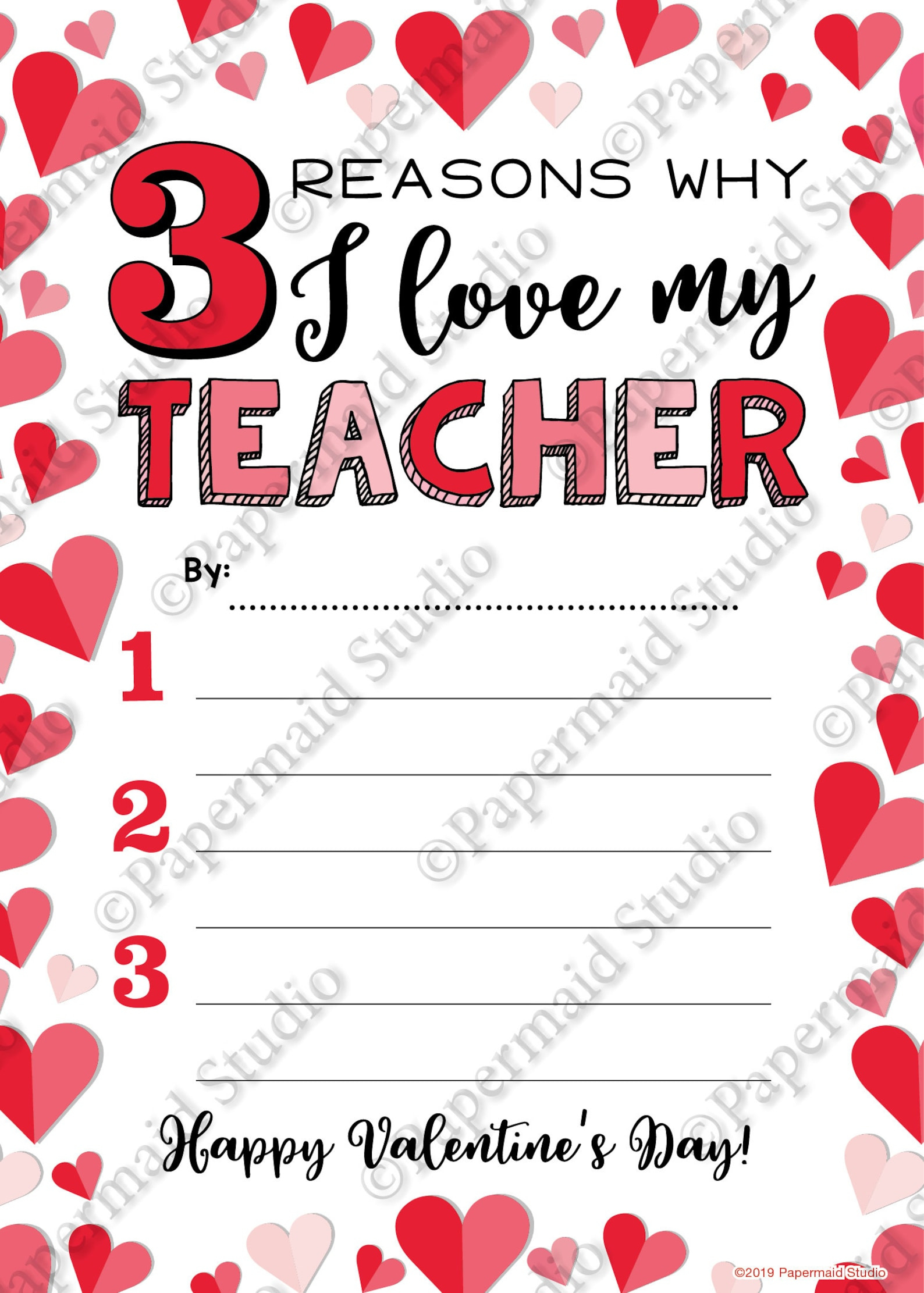 Valentines Amazon Printable Teachers Valentine&amp;#039;S Day Card, Teacher regarding Happy Valentine&amp;amp;#039;s Day Teacher Printable