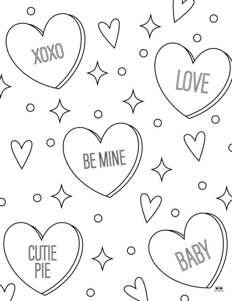 Valentine&amp;#039;S Day Coloring Pages - 100 Free Printables | Printabulls regarding Printable Valentine Day Coloring Sheets