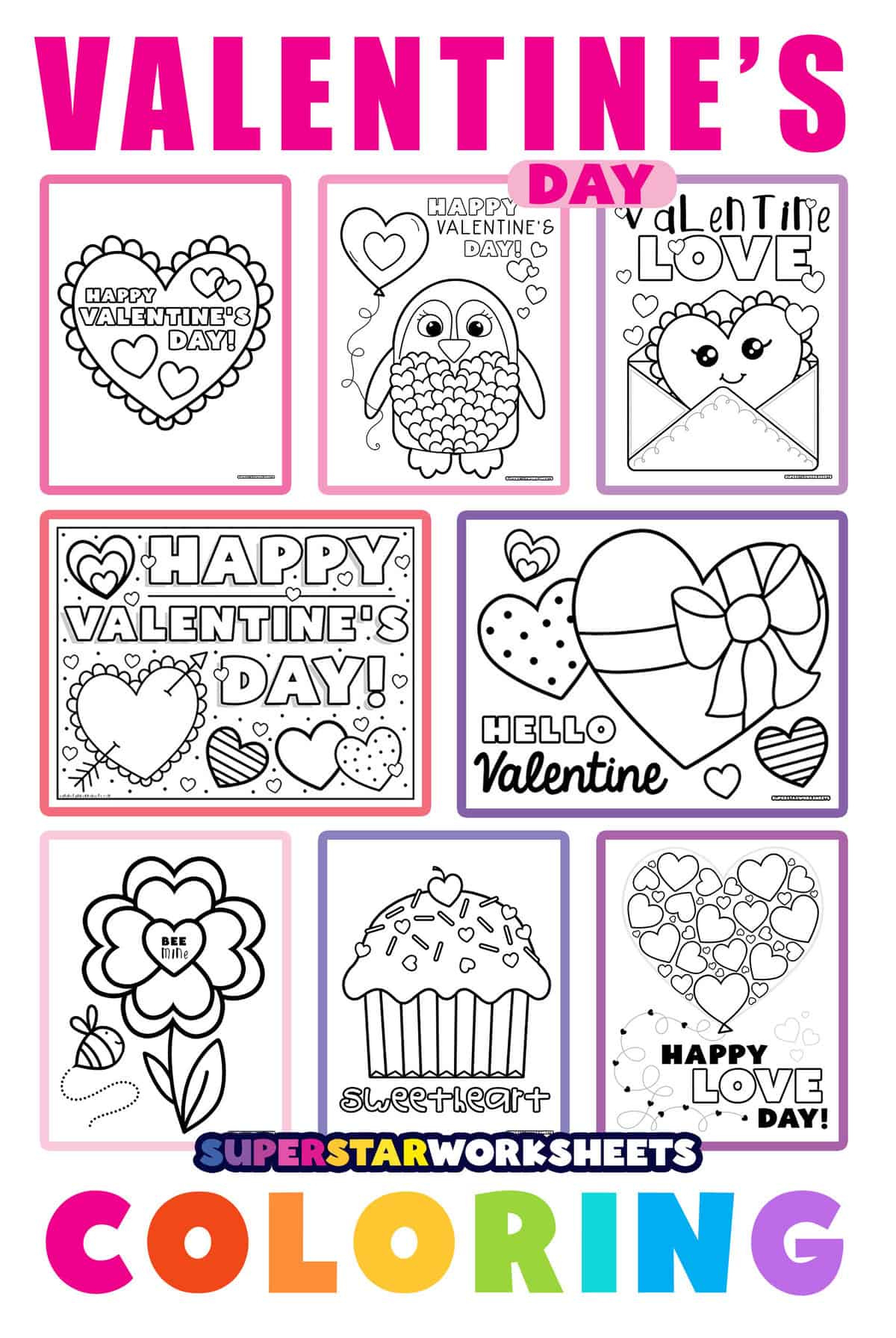 Valentine&amp;#039;S Day Coloring Pages (Free Printables) - Superstar inside Printable Valentine Day Coloring Pages