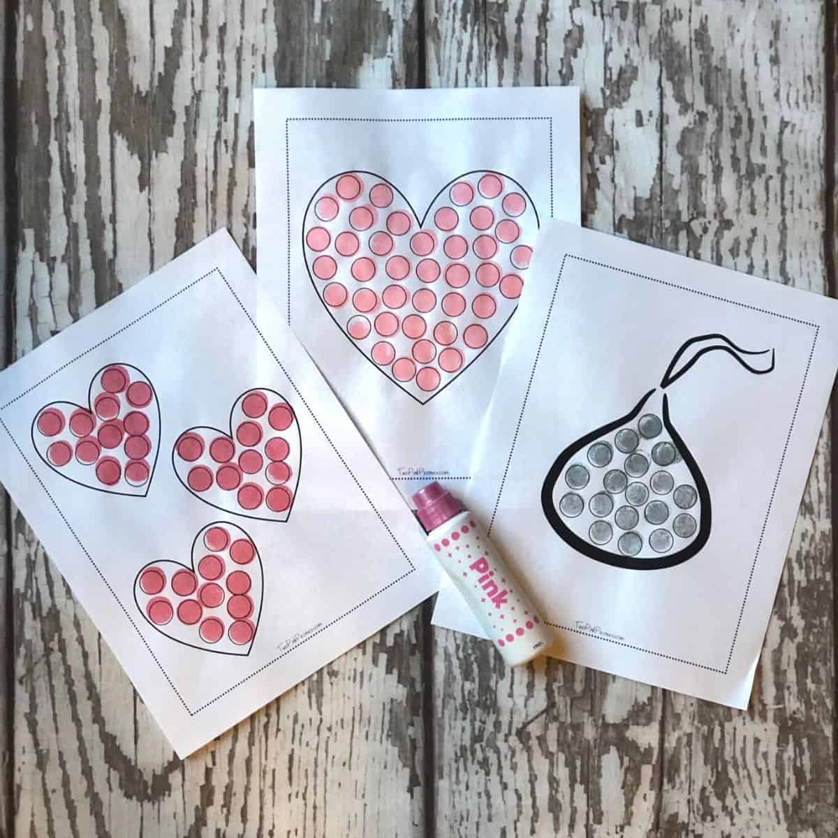 Valentines Day Dot Marker Printables {Totally Free Instant throughout Printable Valentine&amp;#039;S Day Dot Art