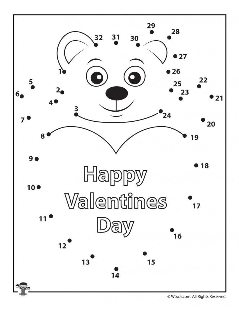 Valentines Day Dots Candy Valentines Day Do A Dot Printables with regard to Printable Valentine'S Day Dot Art