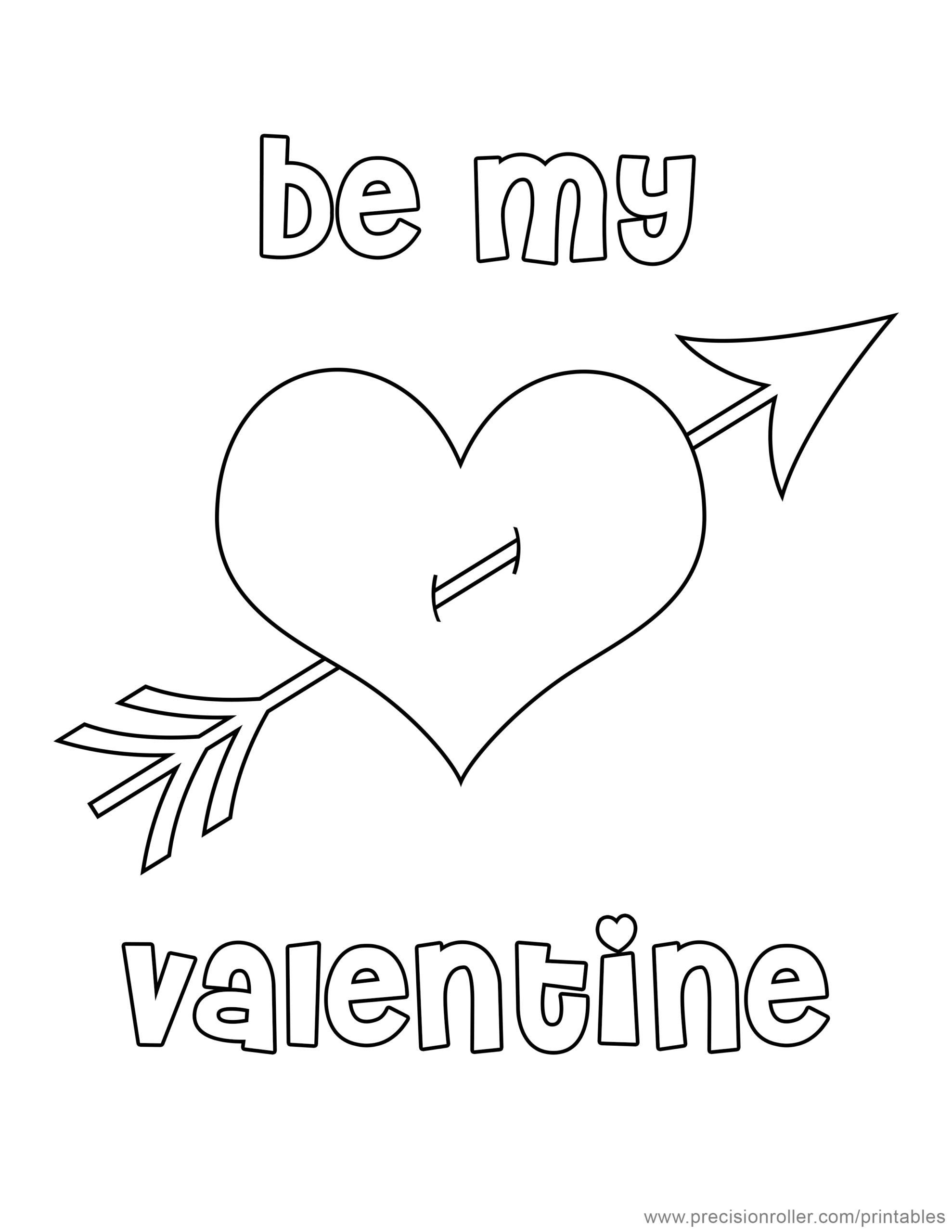 Valentine&amp;#039;S Day Heart Coloring Page - Precision Printables in Free Printable Valentine&amp;amp;#039;s Day Hearts