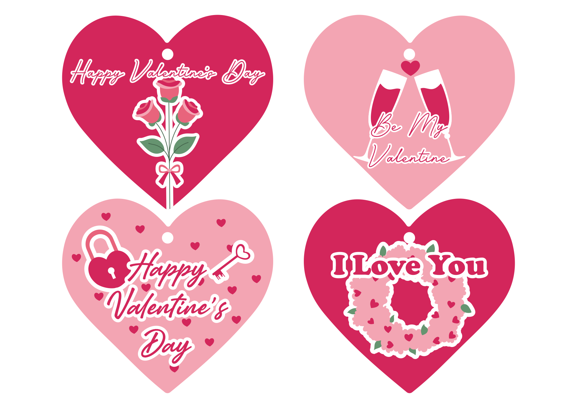 Valentines Day Tags For Gifts Valentine Gift Tags - 10 Free Pdf in Valentine&amp;#039;S Day Tags Printable Free
