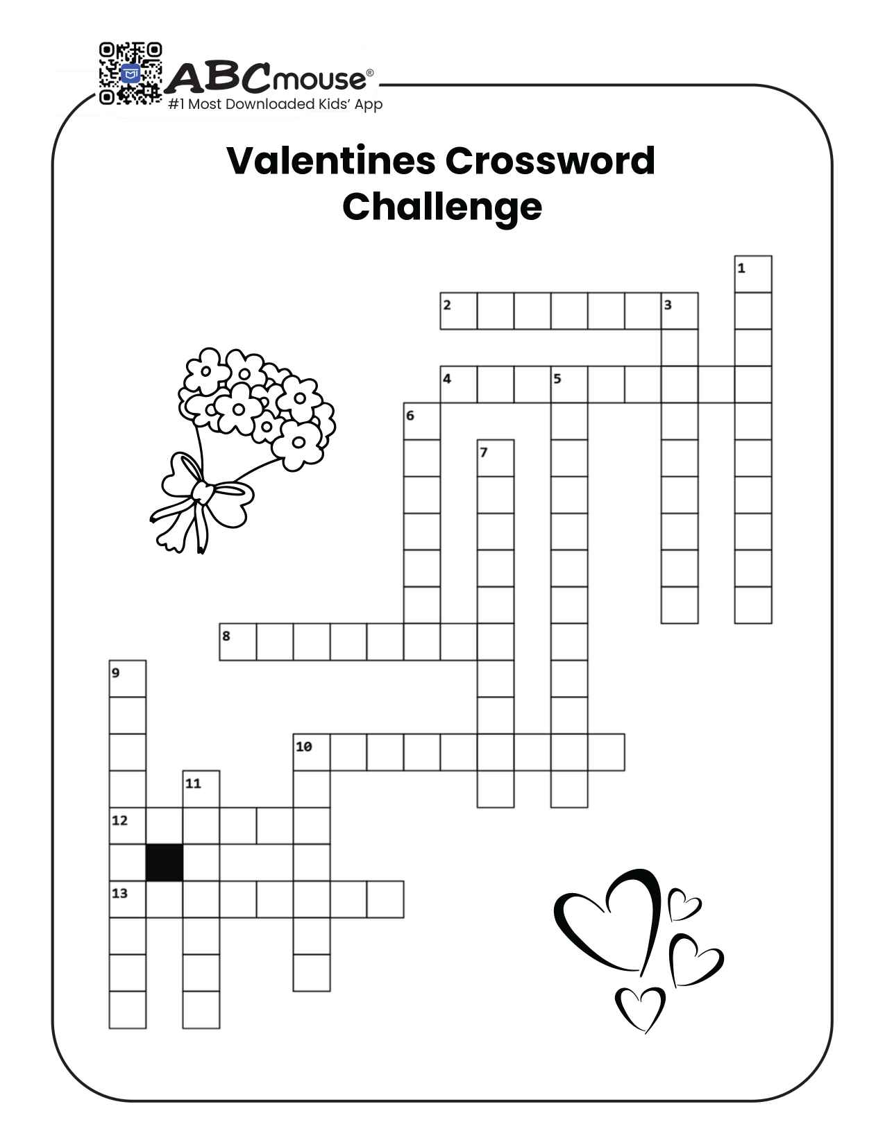 Valentine'S Day Word Searches, Word Scrambles, Crossword Puzzles throughout Valentines Crossword Free Printable