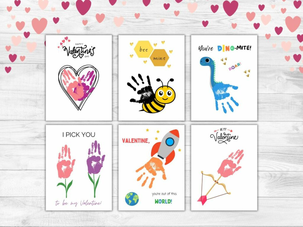 Valentine'S Handprint Crafts For Kids (6 Cute Templates!) - Raise intended for Valentine Crafts For Kids Printable