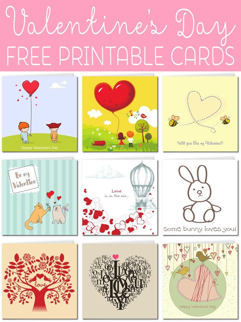 Valentines Kids Free Printable Valentine Cards Printable regarding Printable Valentine&amp;amp;#039;s Day Cards For Kids