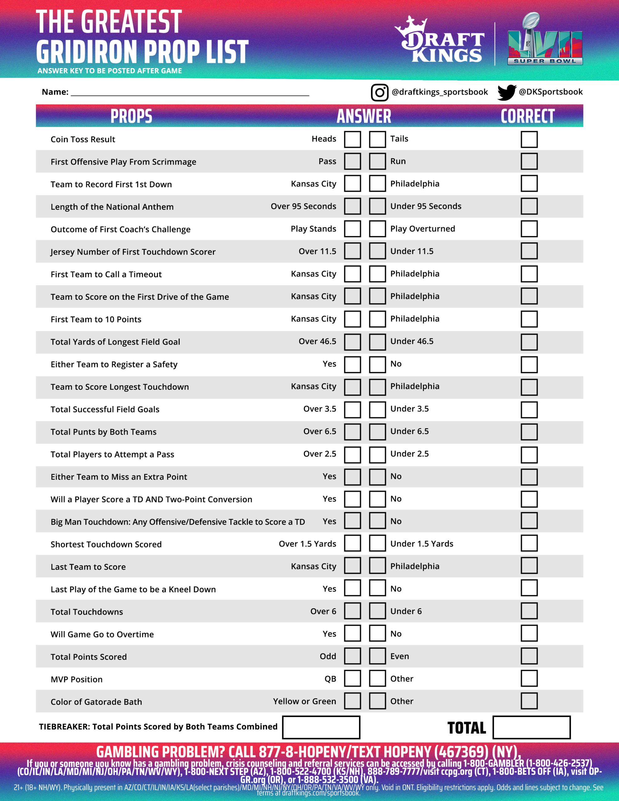 We&amp;#039;Ve Got A Printable Super Bowl Prop Bet Scorecard For You, With in Printable List Of Super Bowl Prop Bets