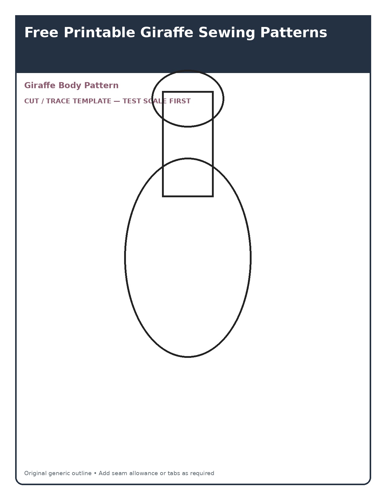 Giraffe Body Pattern