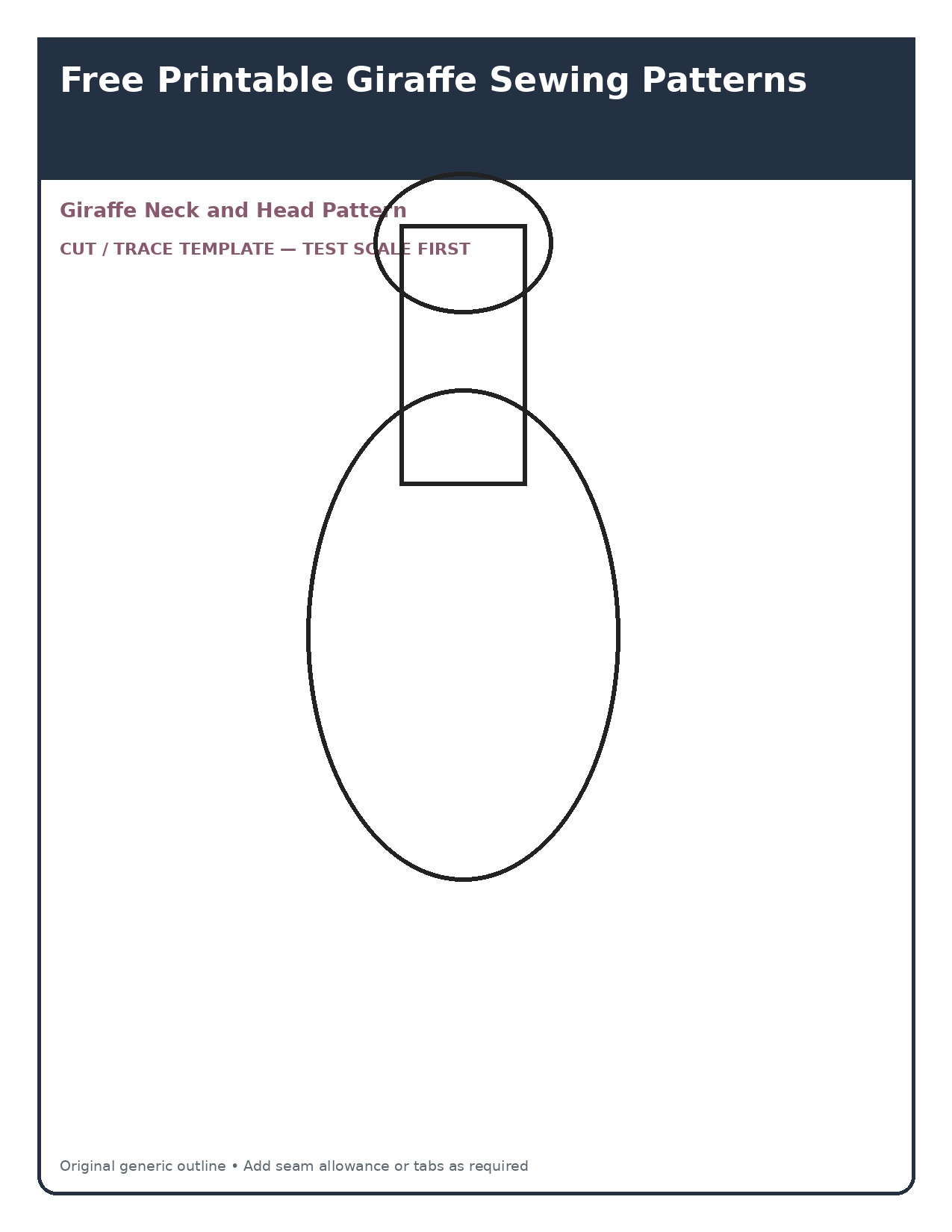 Giraffe Neck and Head Pattern