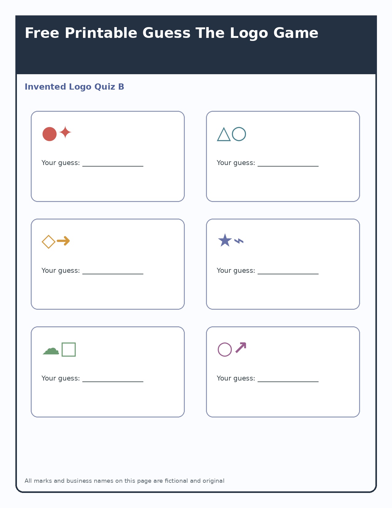 Invented Logo Quiz B