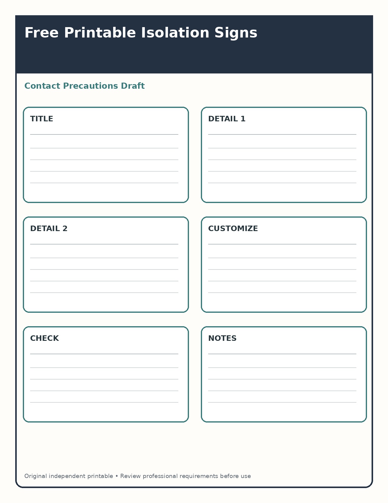 Contact Precautions Draft