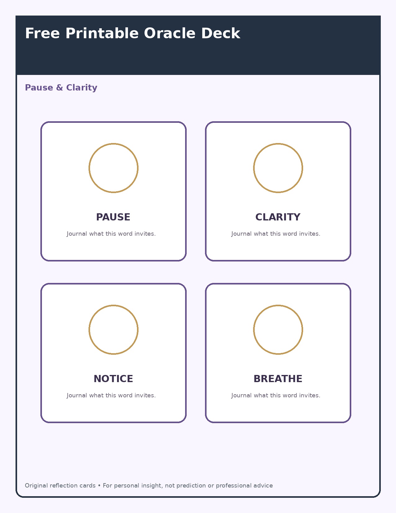 Pause & Clarity