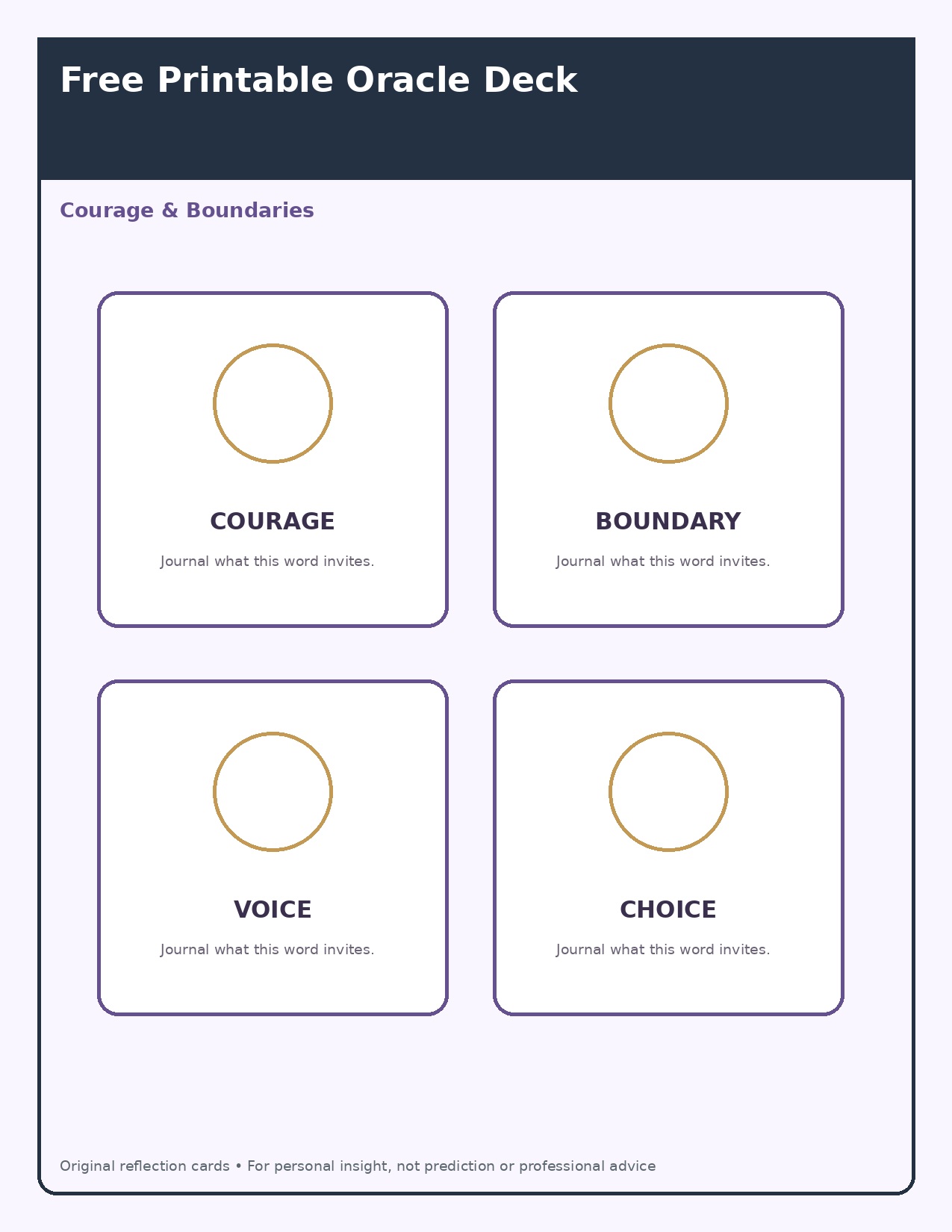 Courage & Boundaries